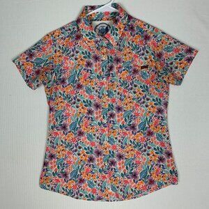 RSVLTS Women's Garden Party Button-up Shirt Flowers Floral Rare Kunuflex Small